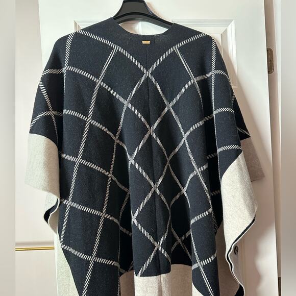 BARBOUR COSMIA Wool Blend CAPE BLACK OS NEW - Picture 7 of 8